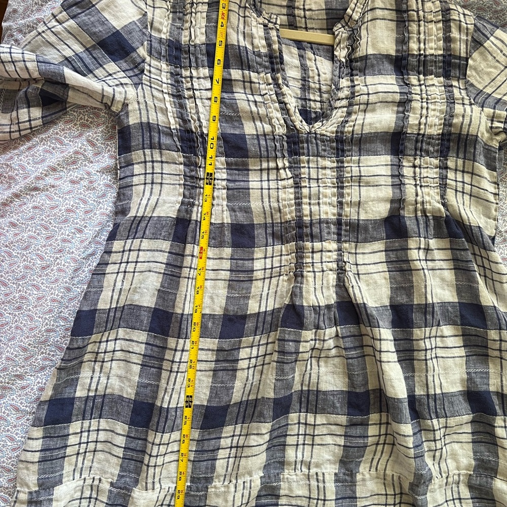 CP Shades Plaid V-Neck Tunic Top